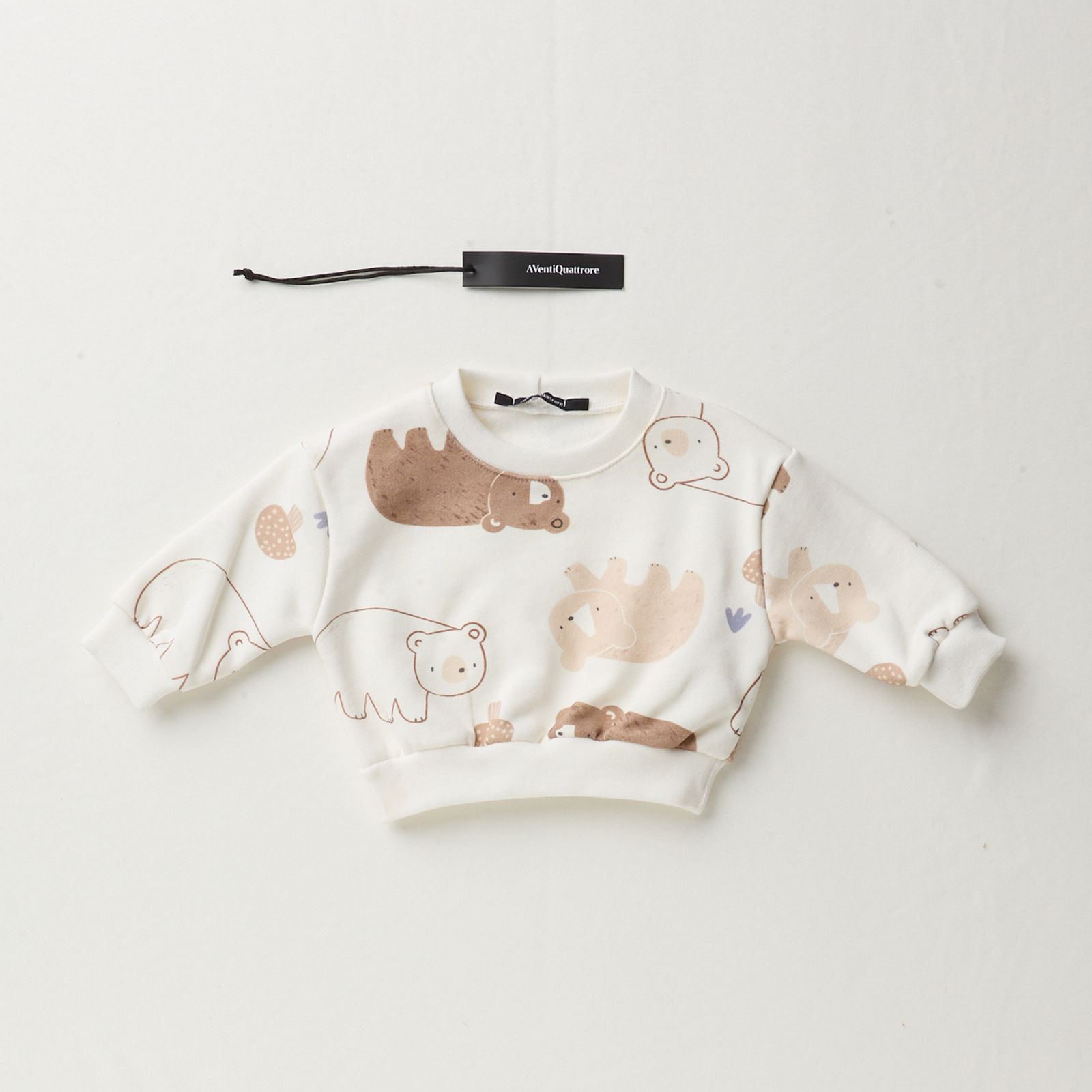Felpa Girocollo Stampata 100% Cotone per Bambini Stilosi e Felici