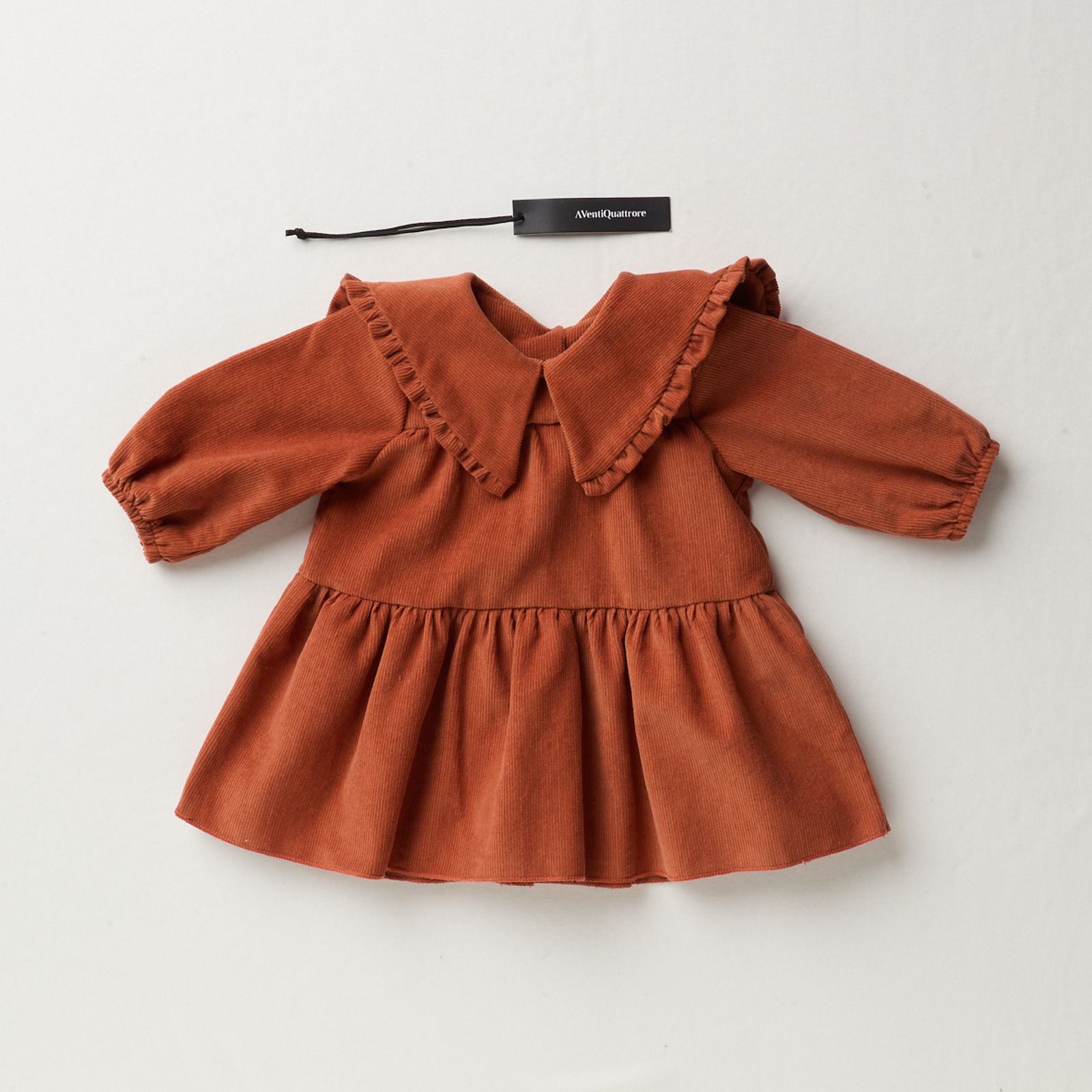Abito in velluto per bambini dal design elegante e confortevole in cotone 100%
