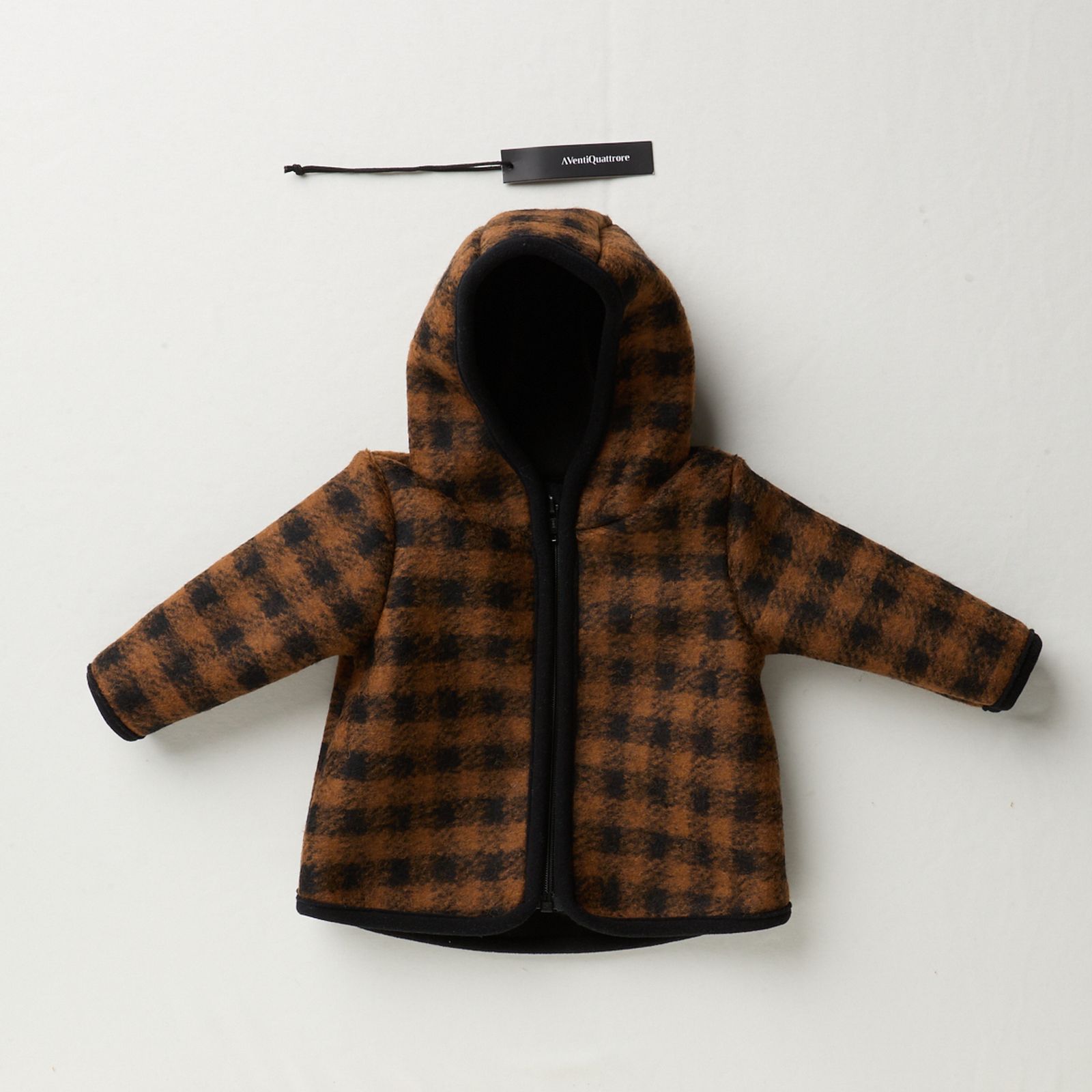 Felpa Full Zip Cappuccio in Pelliccia per Bambini Comoda e di Design Made in Italy