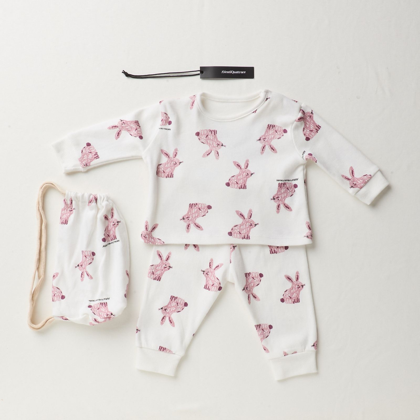 Pigiama a Maniche Lunghe per Bambini in Morbido Cotone Made in Italy per Notte di Felicità