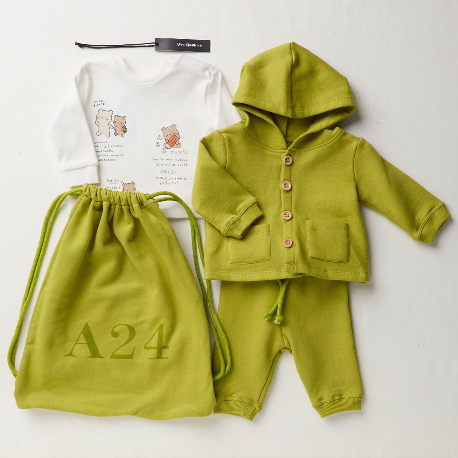 Completo Felpa Back 2 School per Bambini Confortevole e Stile Made in Italy