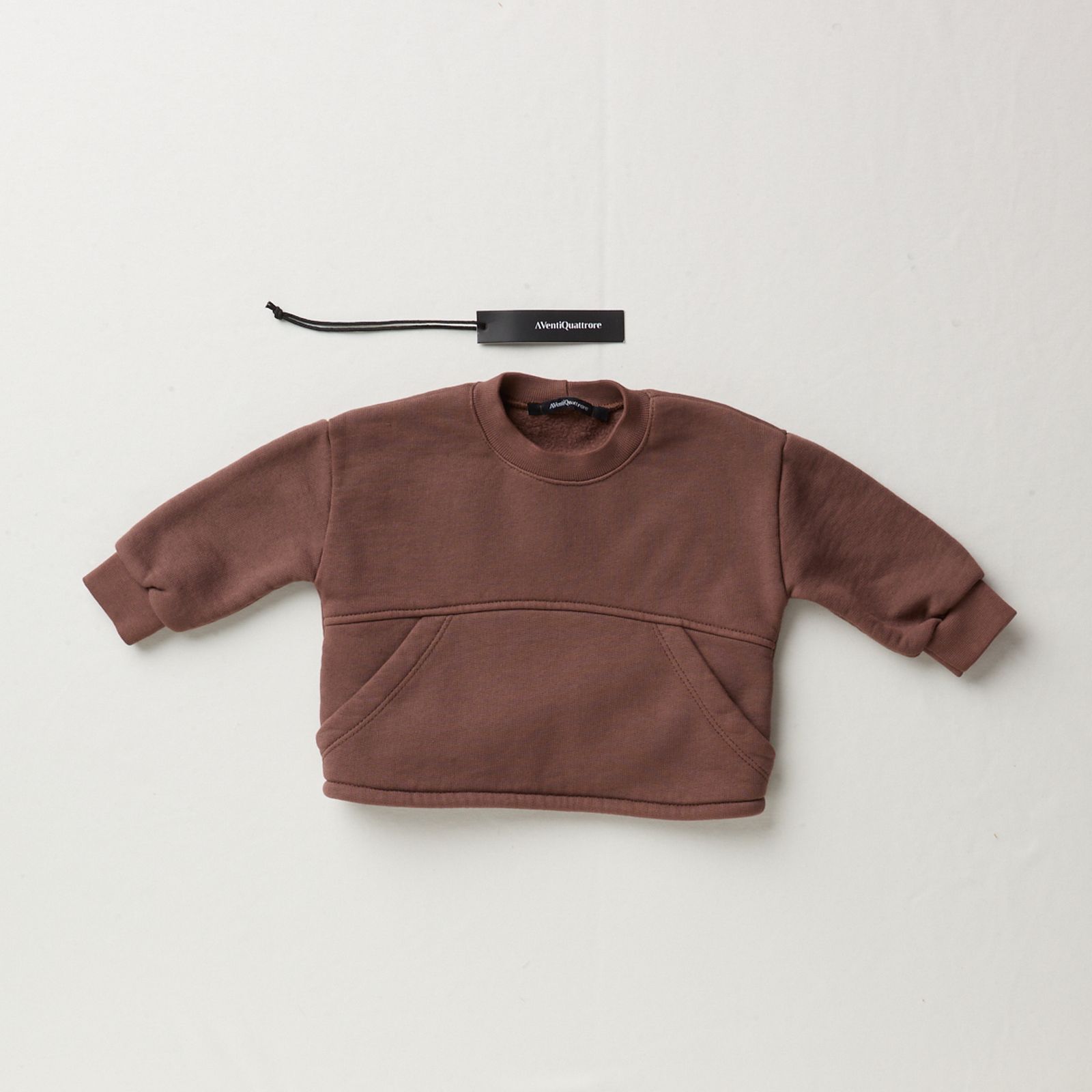 Felpa Girocollo Tinto Capo per Bambini Comoda e Colorata in 100% Cotone Made in Italy