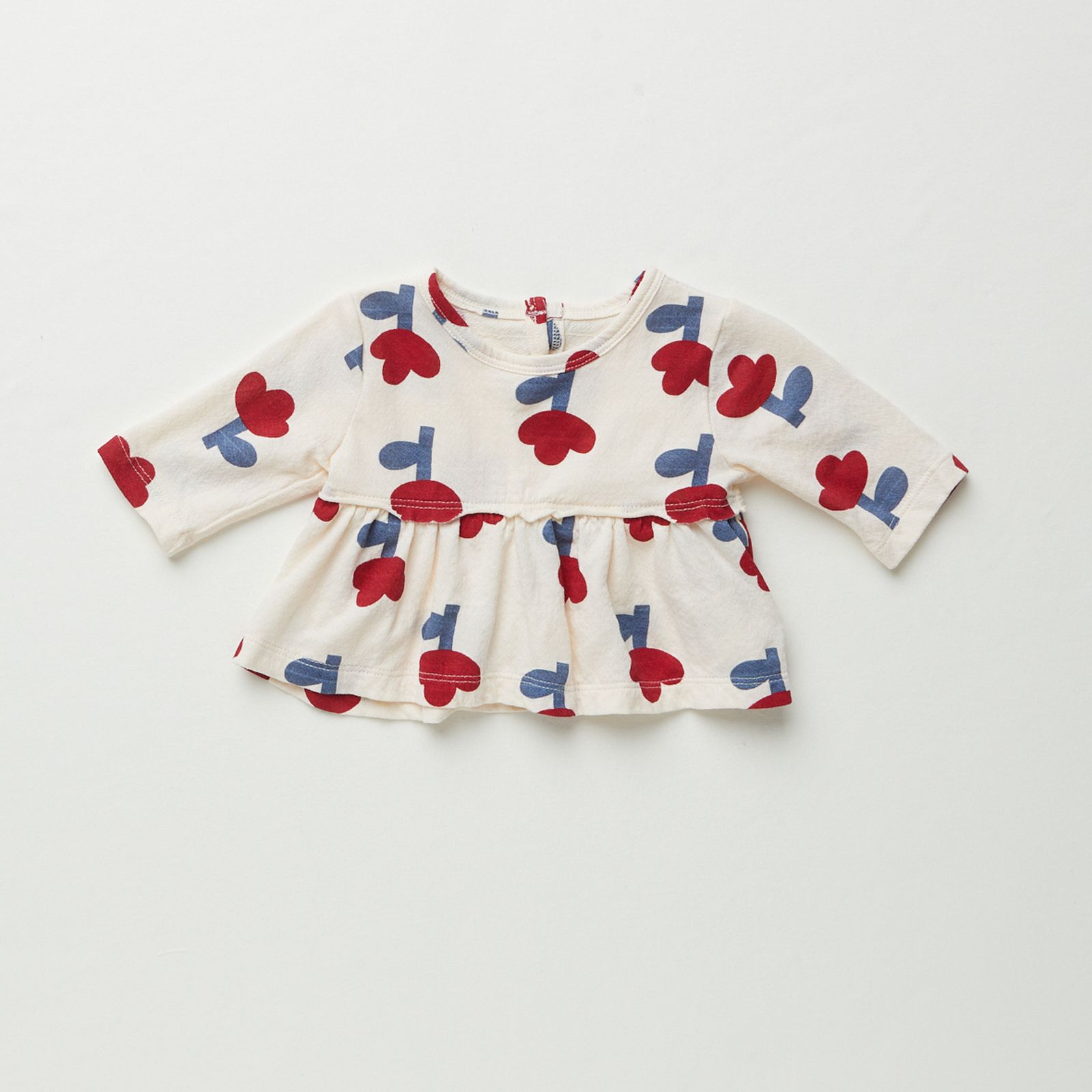 Maglia a Maniche Lunghe in Jersey Fiore per Bambine Confortevole e Colorata per Ogni Occasione di Gioco