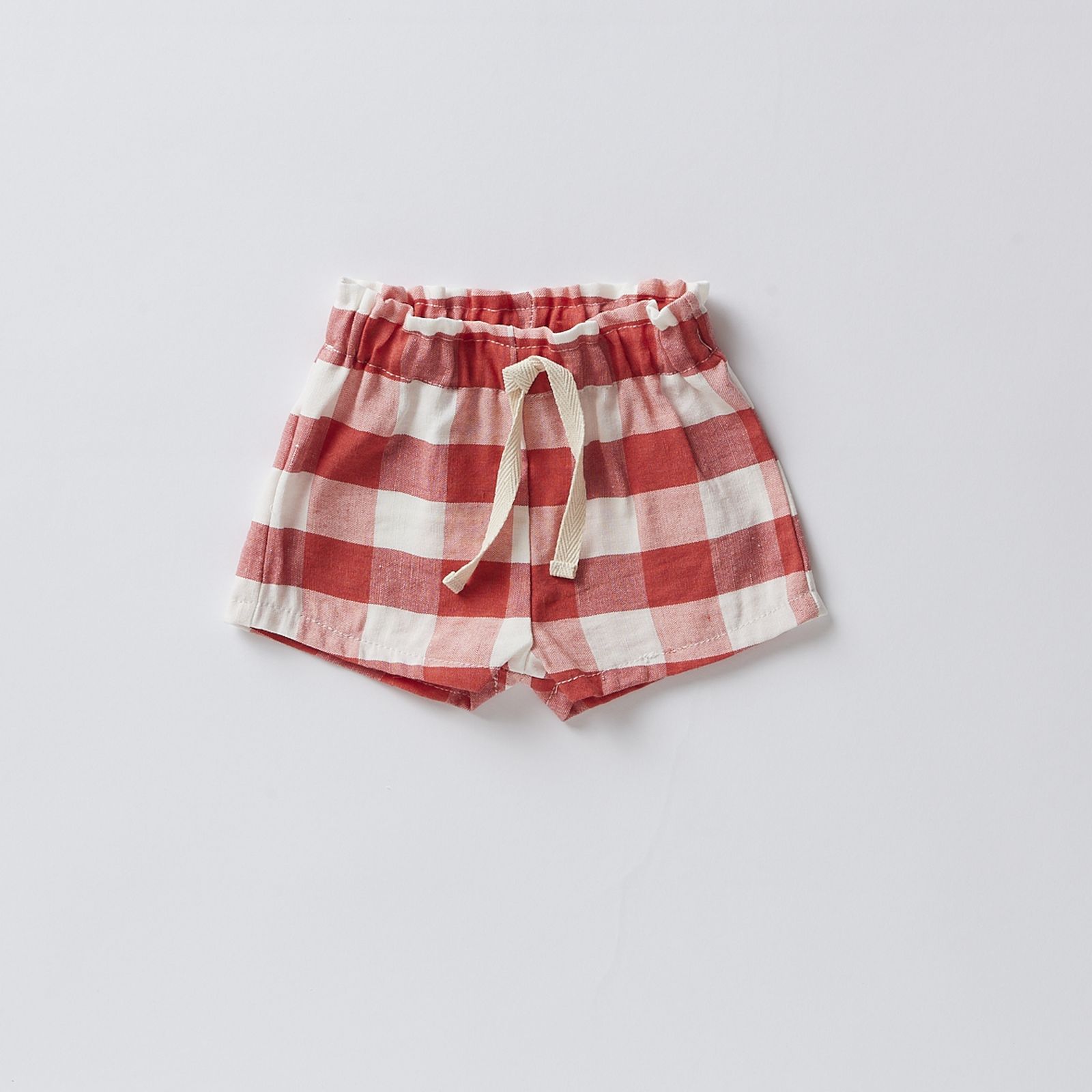 Pantaloncino in Tela Quadretto per Bambini dal Design Italiano Felice e Confortevole